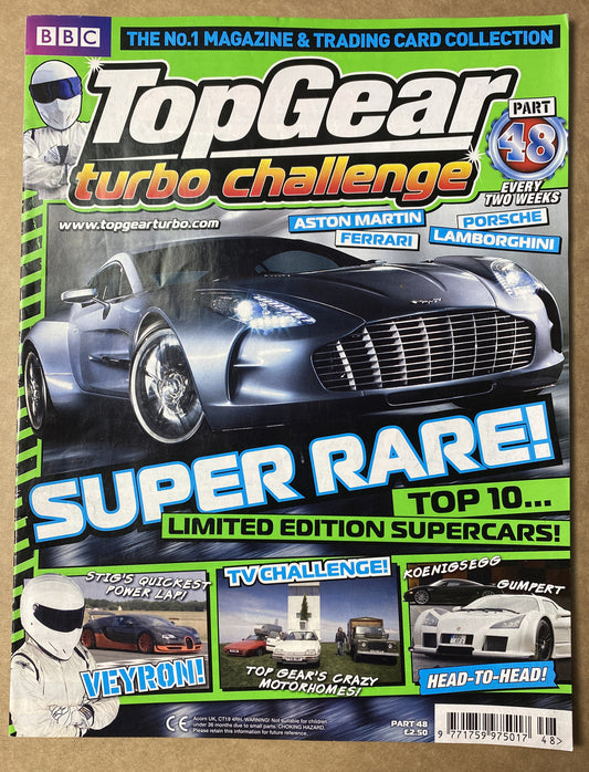 BBC Top Gear Turbo Challenge Part 48 In Good Condition Magazine