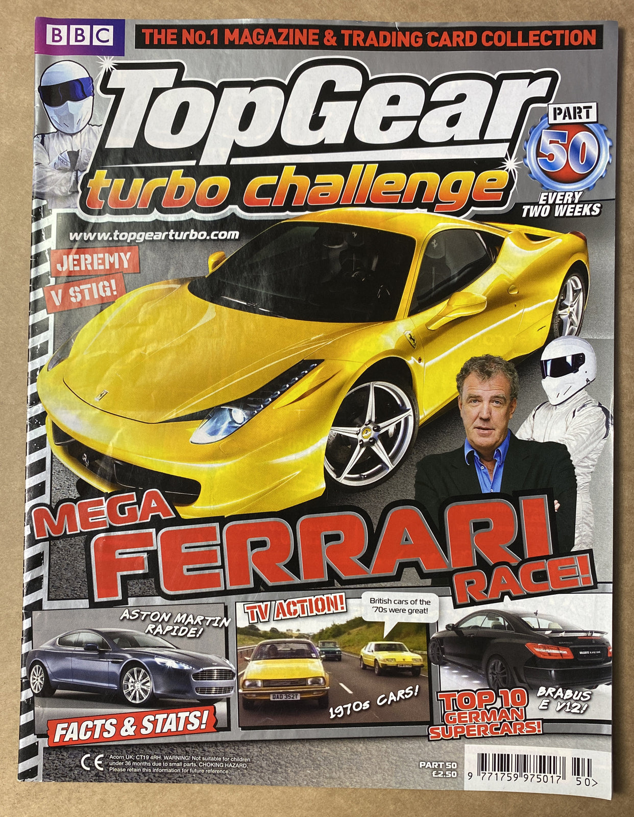 BBC Top Gear Turbo Challenge Part 50 In Good Condition Magazine