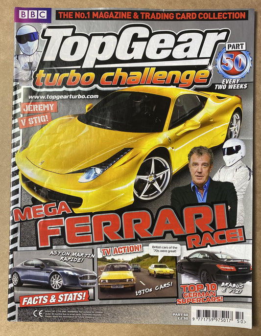 BBC Top Gear Turbo Challenge Part 50 In Good Condition Magazine