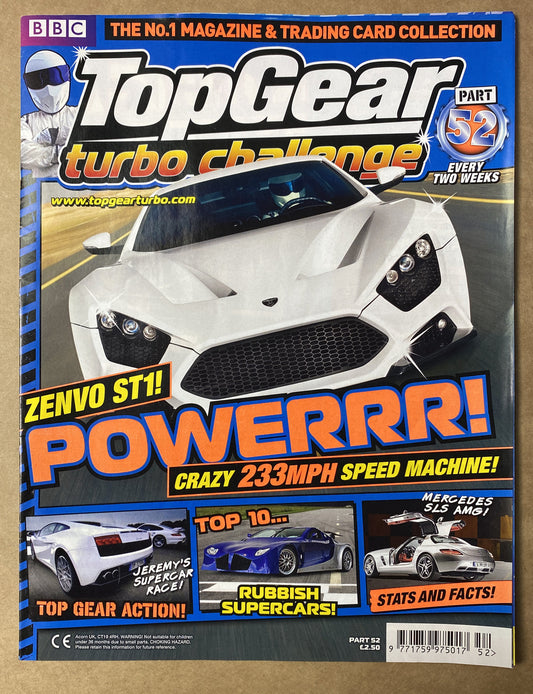 BBC Top Gear Turbo Challenge Part 52 In Good Condition Magazine