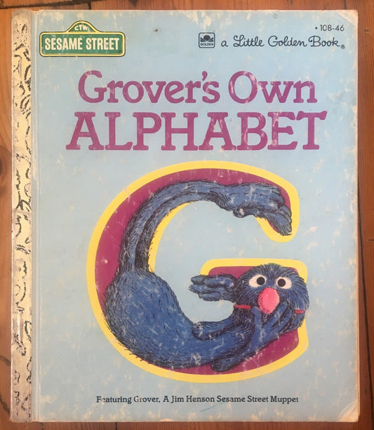 Grover's Own Alphabet A little Golden Book 1978   +Free Post