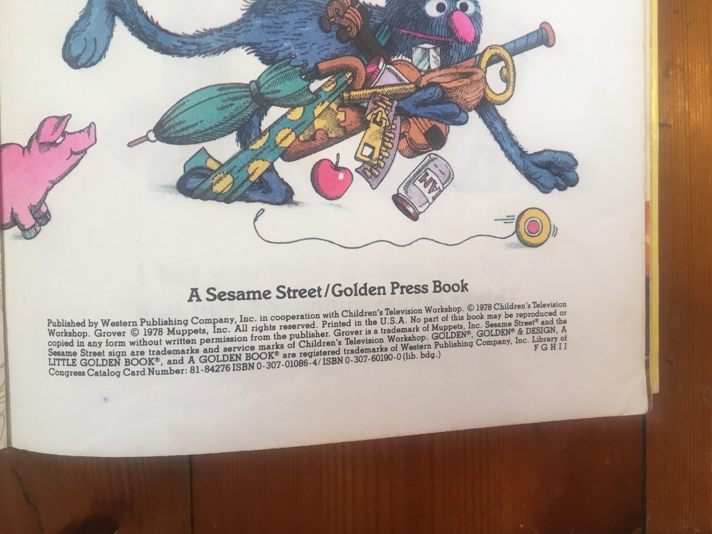 Grover's Own Alphabet A little Golden Book 1978   +Free Post