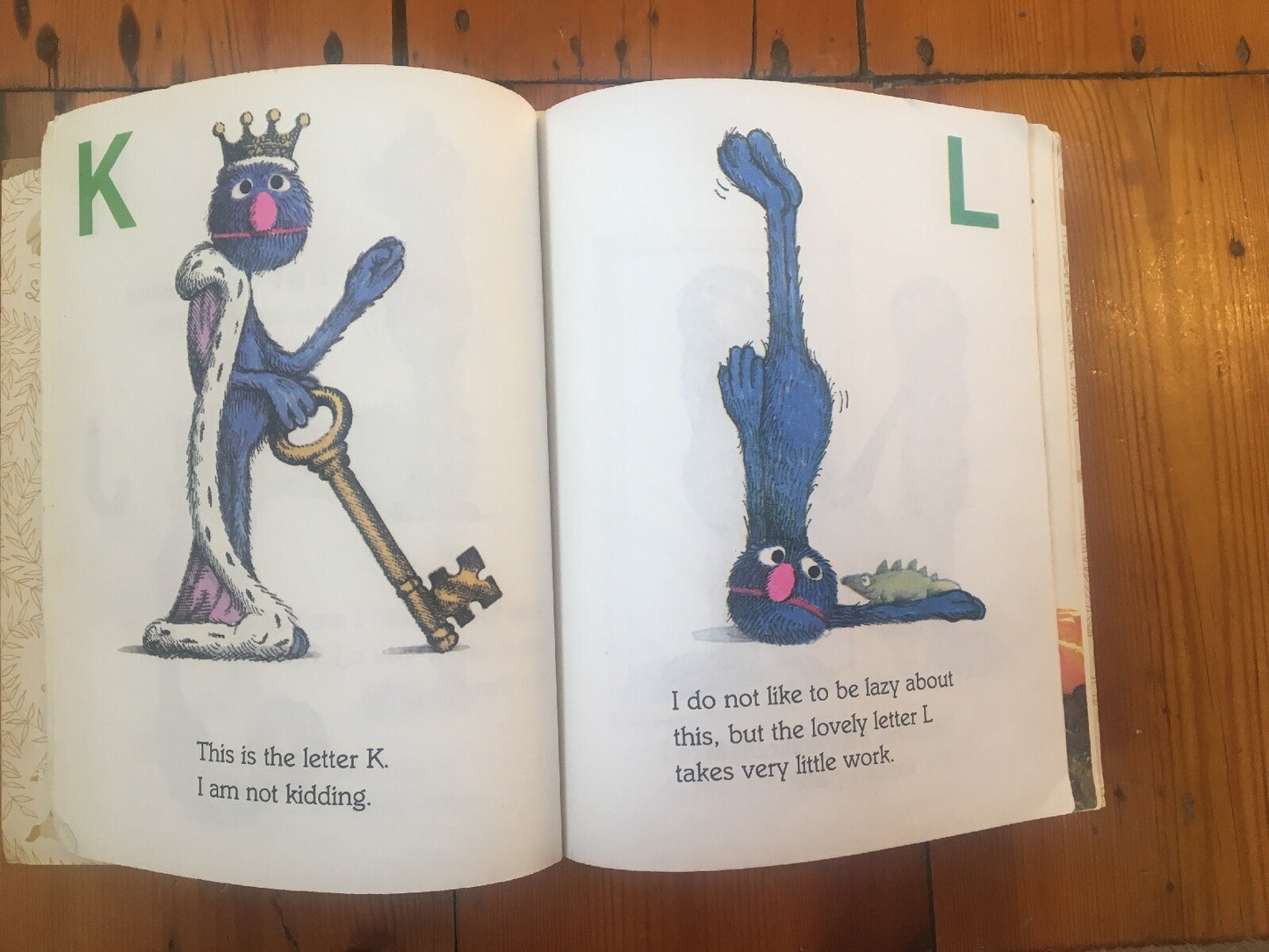 Grover's Own Alphabet A little Golden Book 1978   +Free Post