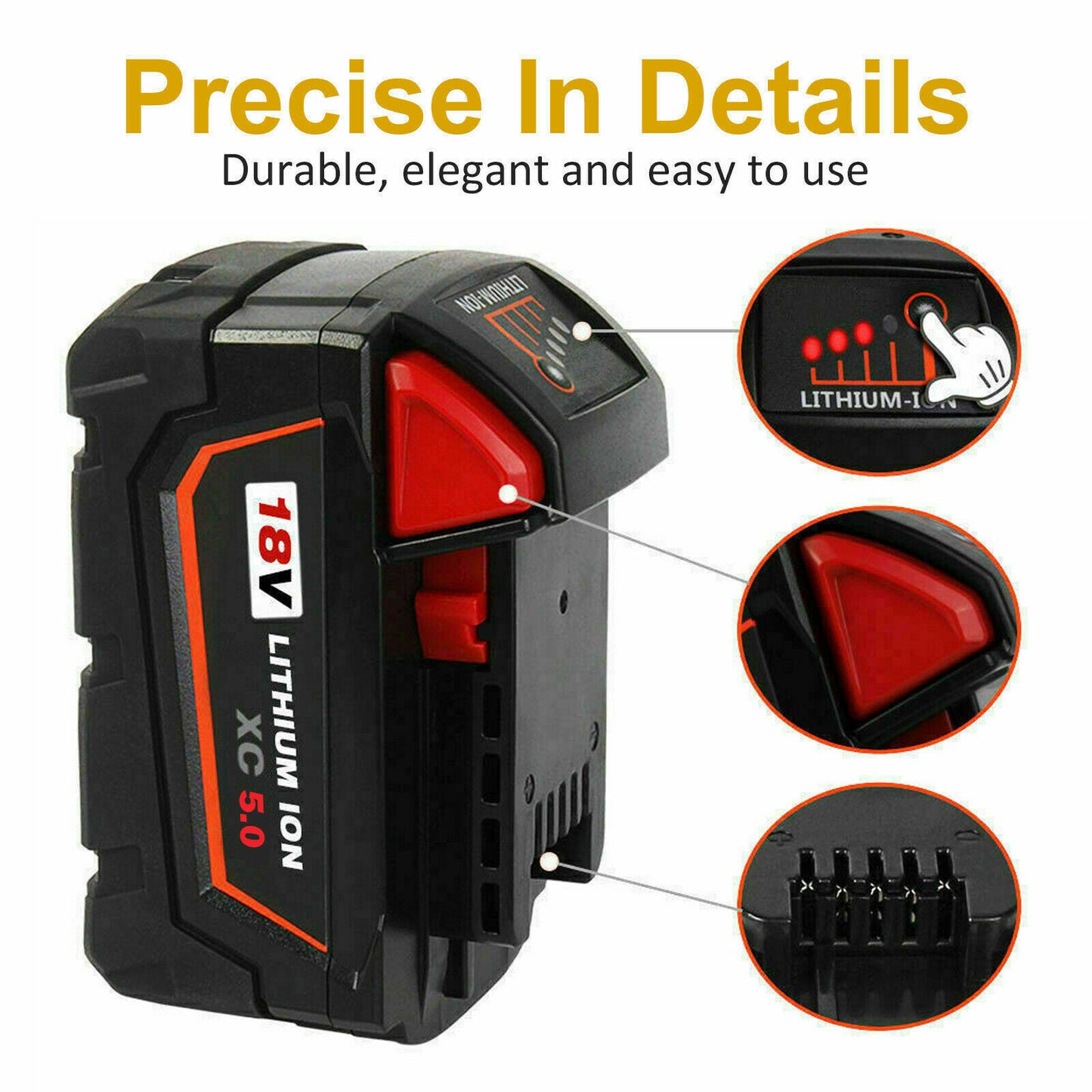 Aftermarket 5 Ah Milwaukee li-Ion 18v  Replacement Battery M18BX 18V AUS SELLER