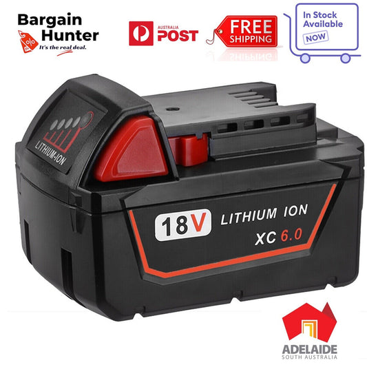Aftermarket 6 Ah Milwaukee li-Ion 18v  Replacement Battery M18BX 18V AUS SELLER