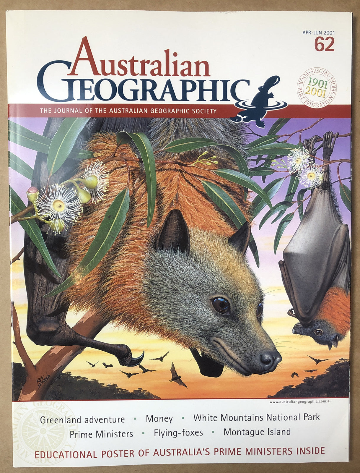 Australian Geographic Magazine Apr - Jun 2001 No. 62 In Good Condition