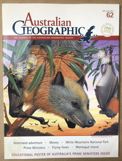 Australian Geographic Magazine Apr - Jun 2001 No. 62 In Good Condition