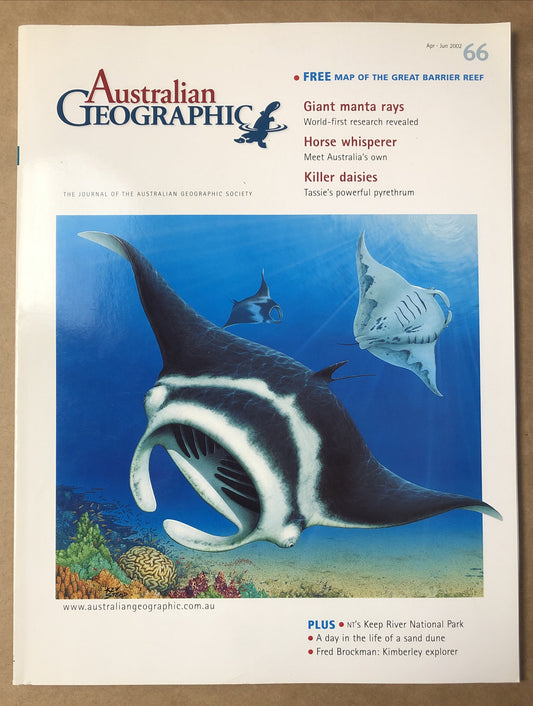 Australian Geographic Magazine Apr - June 2002 No. 66 In Good Condition