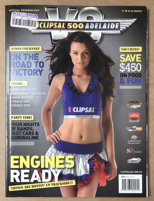 V8 Supercars Clipsal 500 Adelaide Official Program 2011 Good Condition Magazine