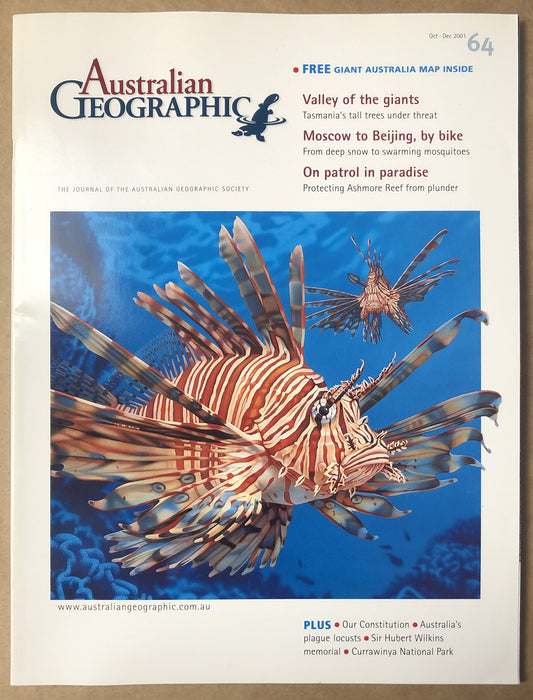 Australian Geographic Magazine Oct - Dec 2001 No. 64 In Good Condition