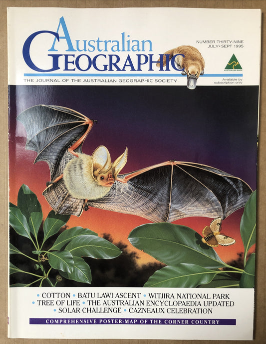 Australian Geographic Magazine Jul - Sept 1995 No. 39 In Good Condition