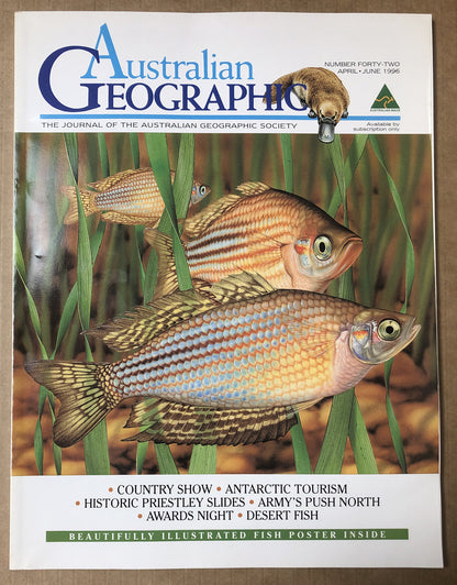 Australian Geographic Magazine Apr - Jun 1996 No. 42 In Good Condition