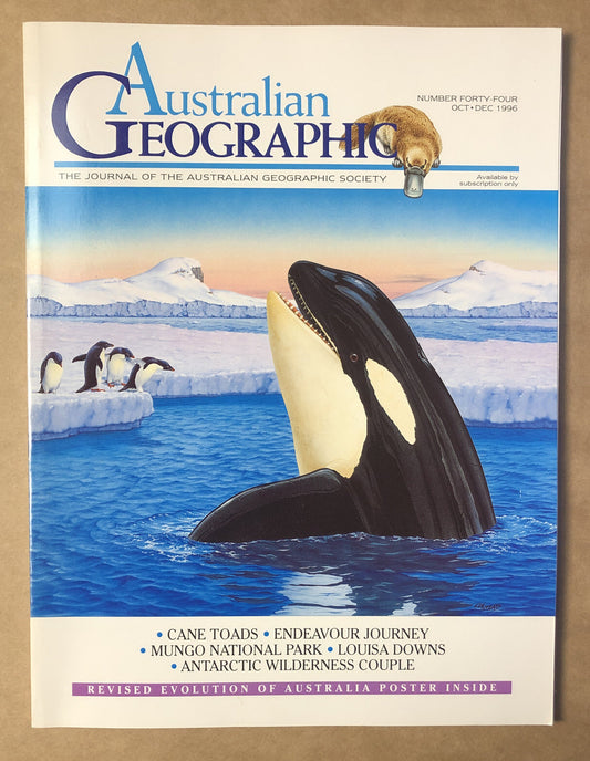 Australian Geographic Magazine Oct - Dec 1996 No. 44 In Good Condition