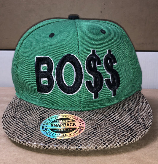 M704 Boss Snapback Baseball Cap / Hat In Good Condition Adjustable Sizing