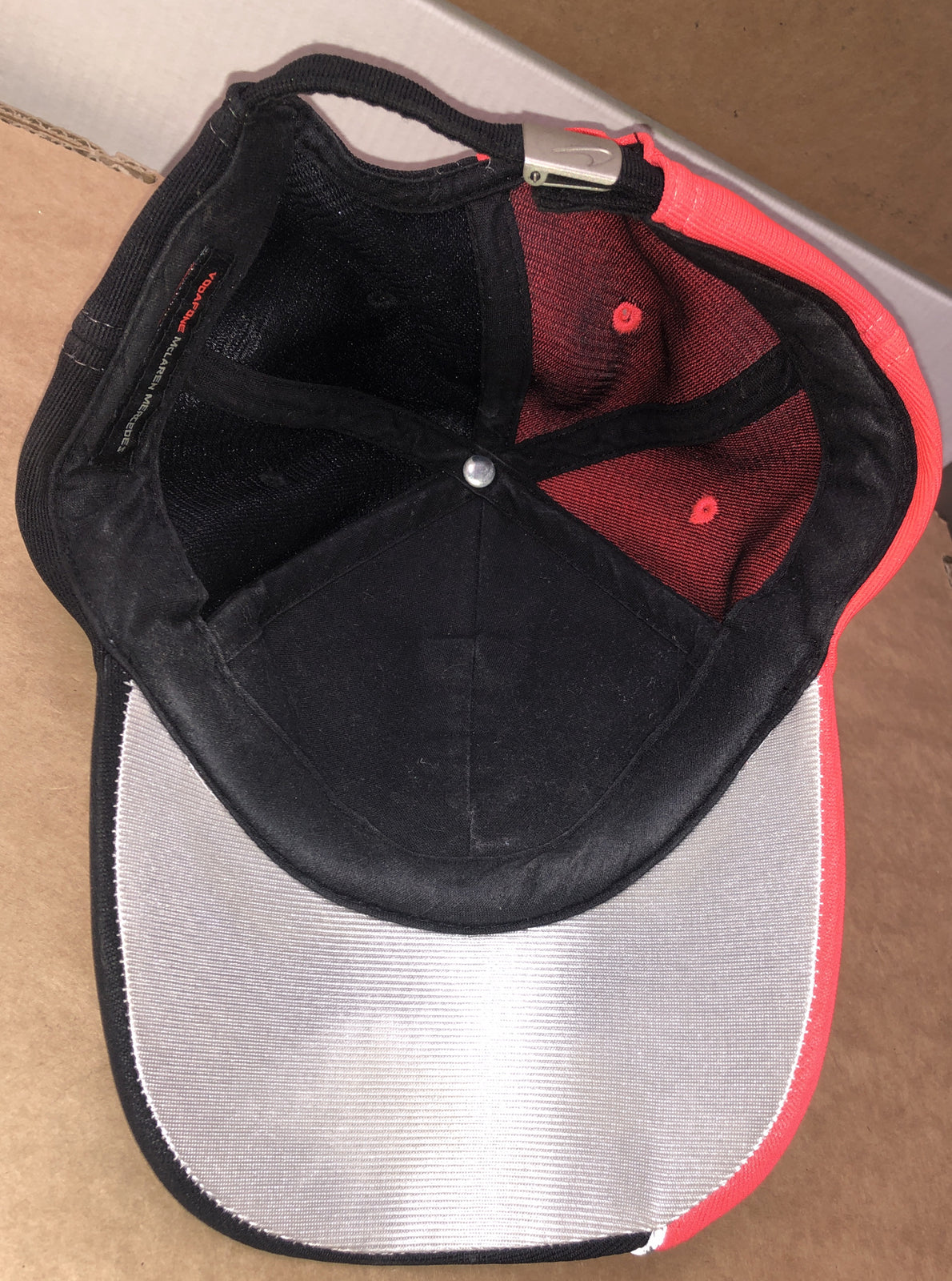 M687 Vodafone McLaren Mercedes Lewis Cap In Good Condition Adjustable Sizing