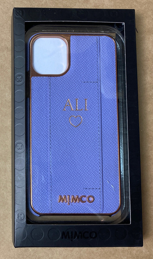 Mimco iPhone Custom ALI Love Heart Phone Case For iPhone 11 Pro Max Purple M634