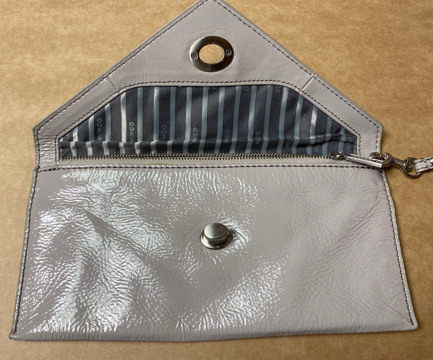 M690 Genuine Mimco Lilac Wallet Purse In Good Condition + Free Post