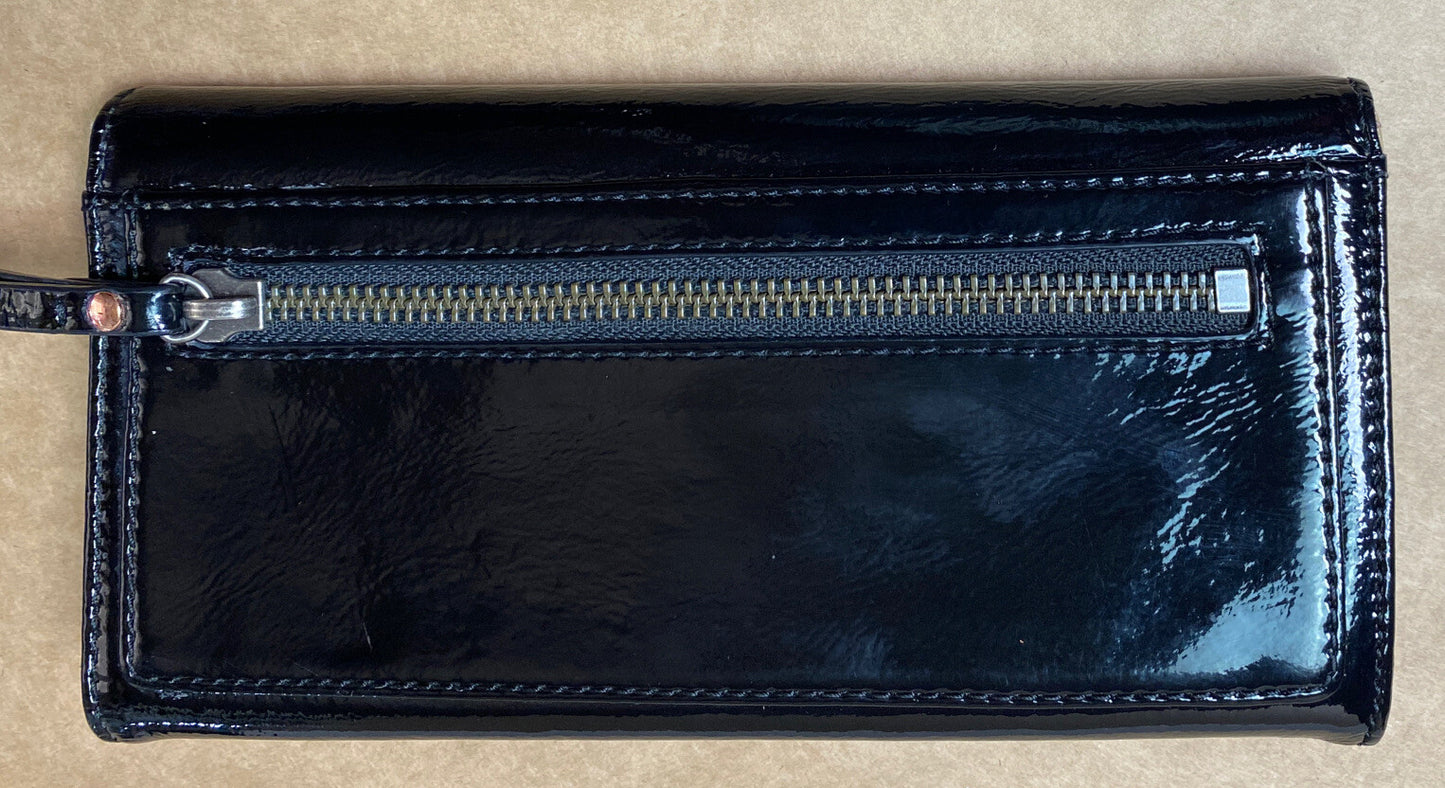M689 Mimco Black Wallet Purse In Good Condition +Free Post