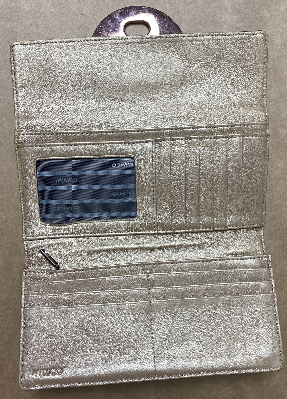 M689 Mimco Black Wallet Purse In Good Condition +Free Post