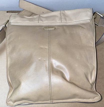 M669 Mimco Large Handbag Beige Tan Brown colour In Good Condition + Free Post