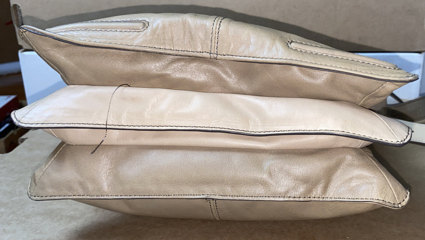 M669 Mimco Large Handbag Beige Tan Brown colour In Good Condition + Free Post