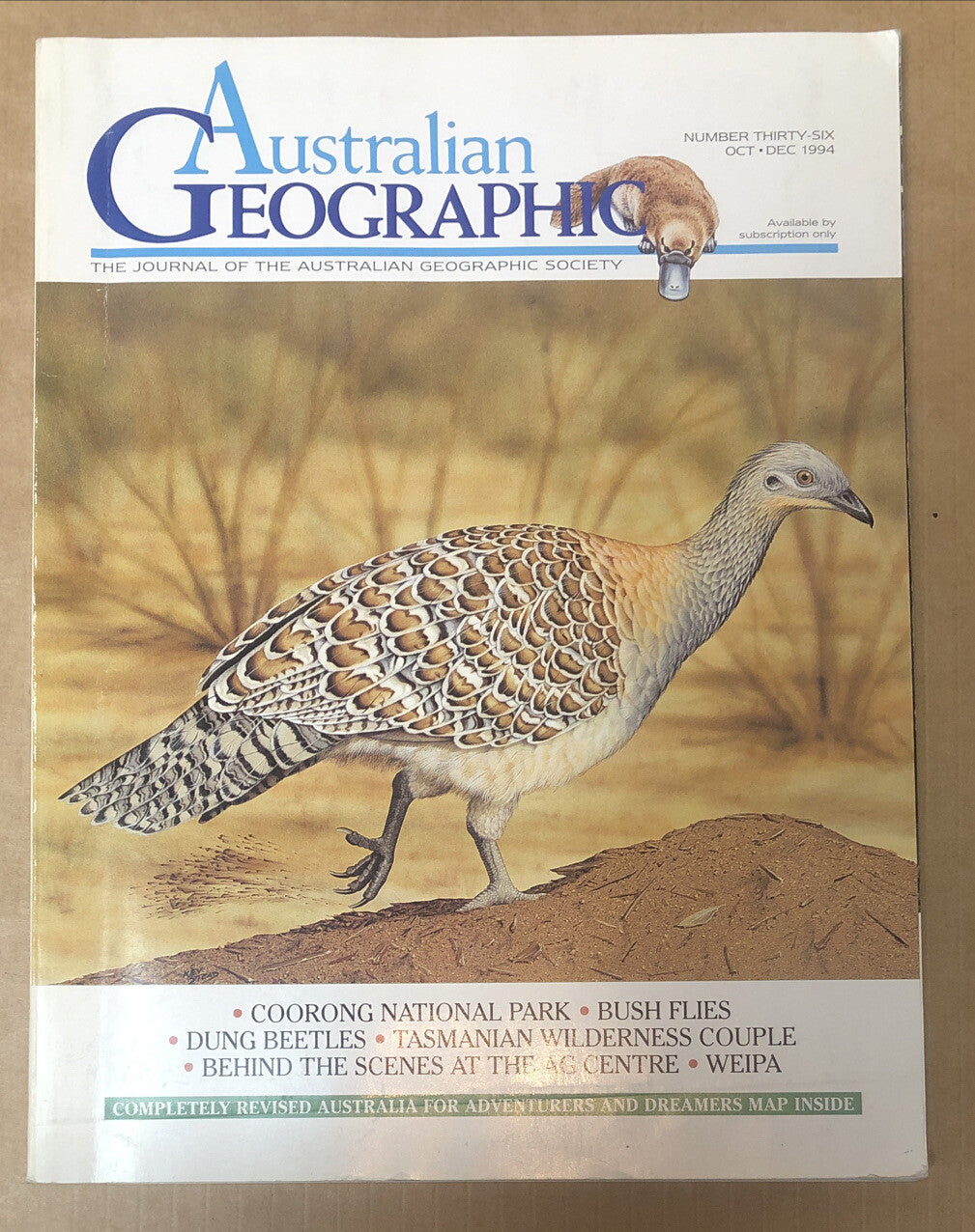 Australian Geographic Magazine Oct - Dec 1994 No. 36 In Good Condition