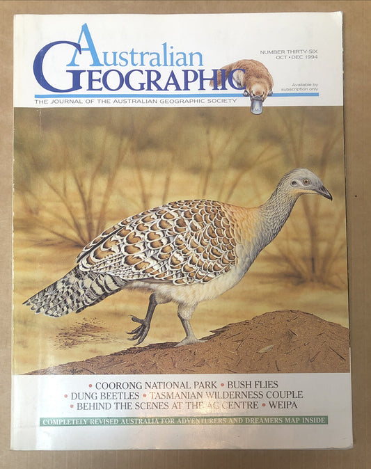 Australian Geographic Magazine Oct - Dec 1994 No. 36 In Good Condition