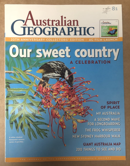 Australian Geographic Magazine Jan - Mar 2006 No. 81 In Good Condition