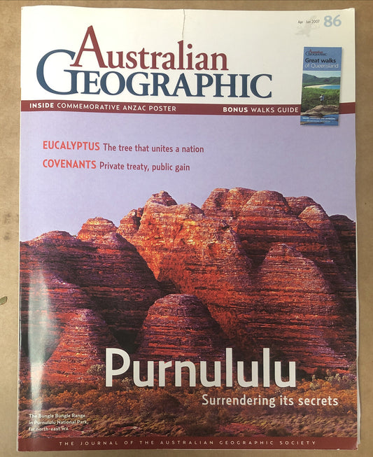 Australian Geographic Magazine Apr - Jun 2007 No. 86 In Ok Condition