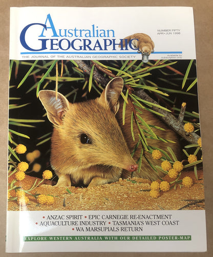 Australian Geographic Magazine Apr - Jun 1998 No. 50 In Good Condition