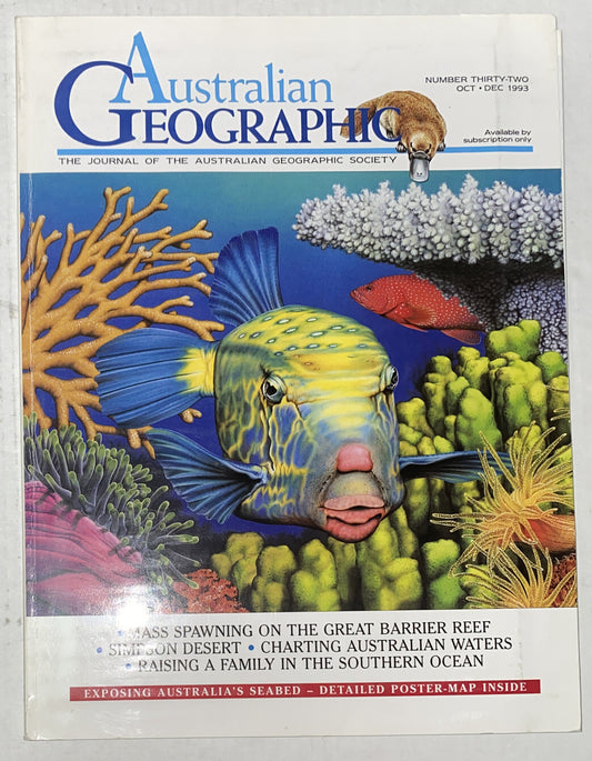 Australian Geographic Magazine Oct - Dec 1993 No. 32 In Good Condition