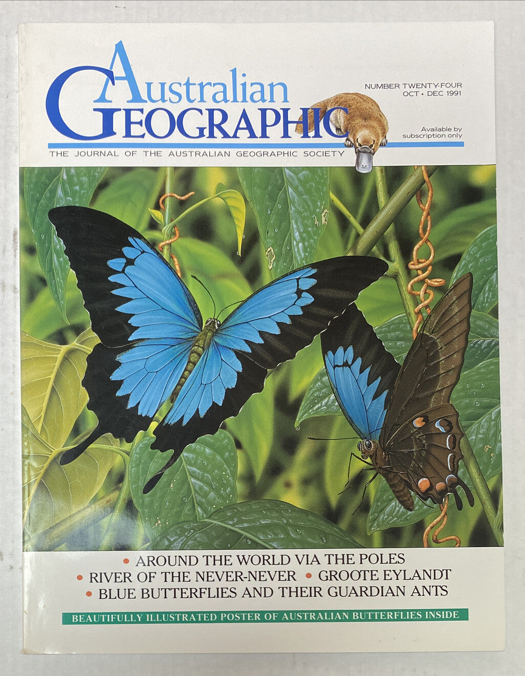 Australian Geographic Magazine Oct - Dec 1991 No. 24 In Good Condition