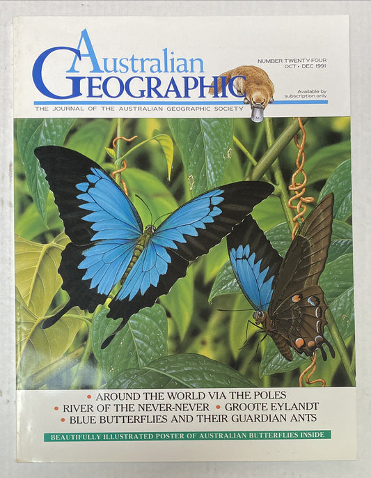 Australian Geographic Magazine Oct - Dec 1991 No. 24 In Good Condition