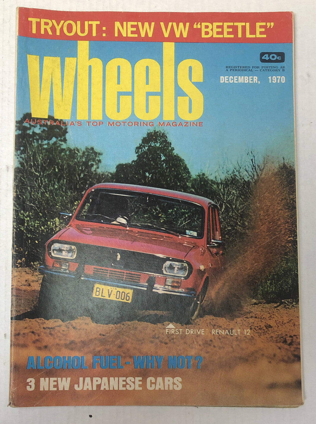 Vintage Wheels Magazine December 1970 In Good Condition
