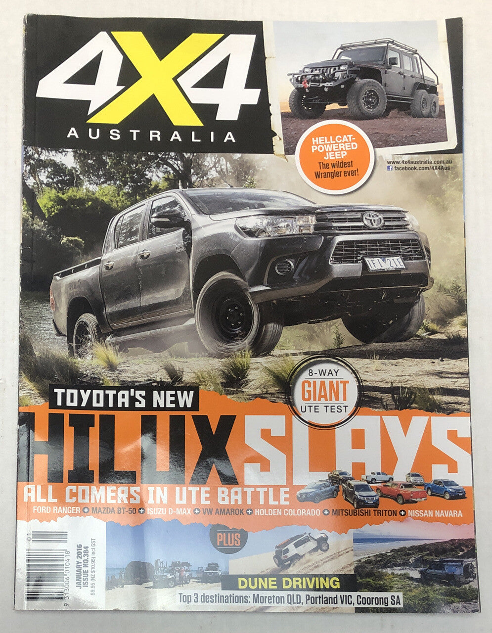 Australian 4X4 Magazine - January 2016 No. 384 In Good Condition