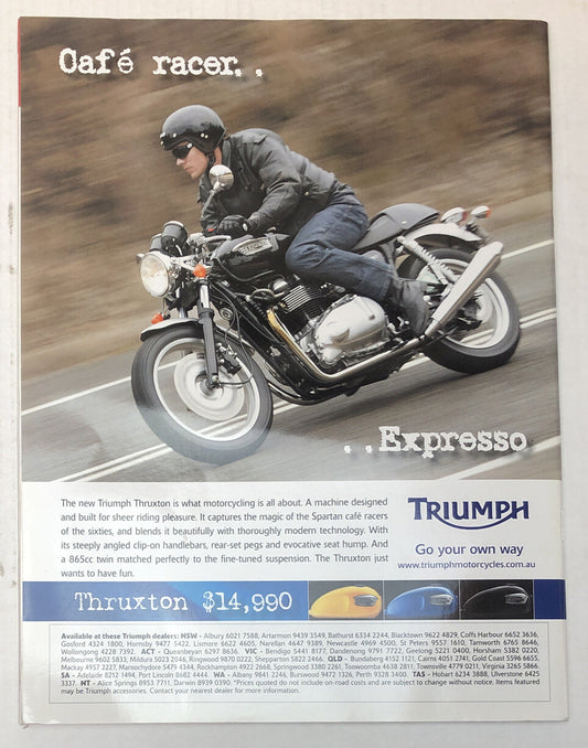 Australian Roadrider Vol. 7 No. 4  - Vintage Magazine In Good Condition