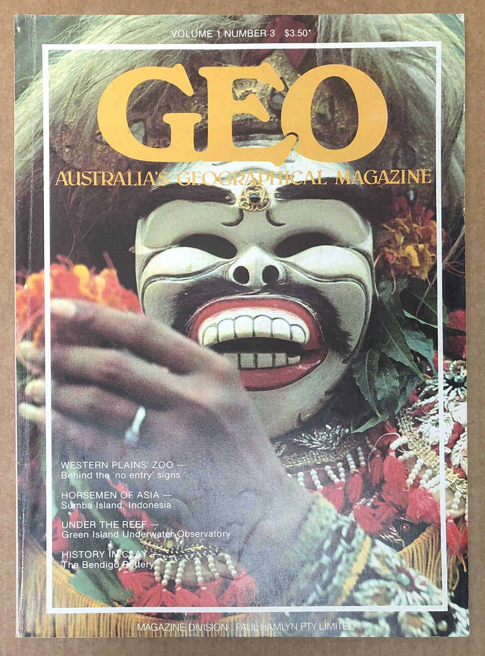 Australia's Geographic Magazine Vol. 1 No.3 In Good Condition