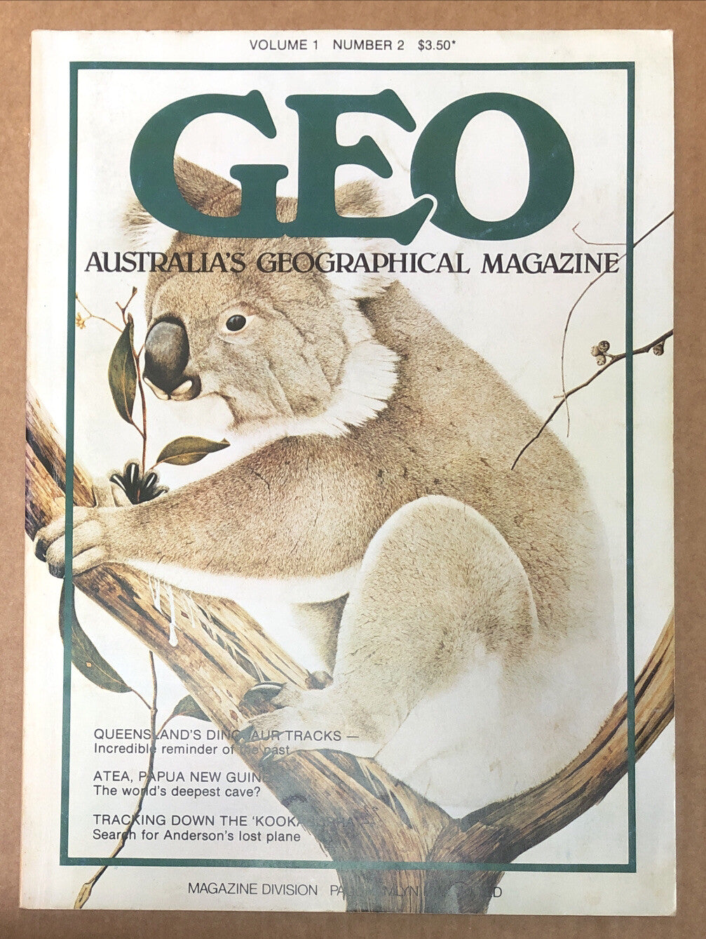 Australia's Geographic Magazine Vol. 1 No.2 In Good Condition