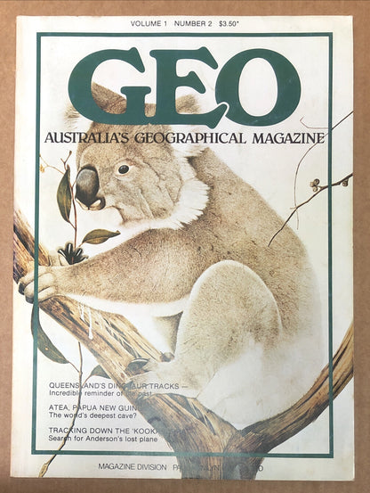 Australia's Geographic Magazine Vol. 1 No.2 In Good Condition