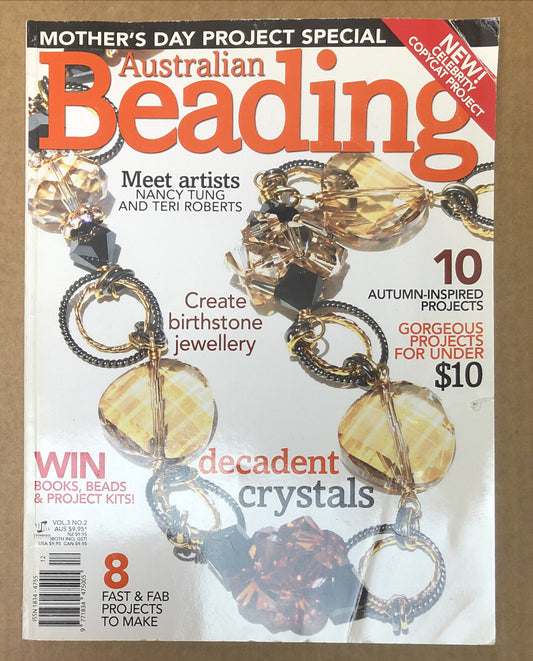 Australian Beading Magazine Vol. 3 No. 2 In OK Condition