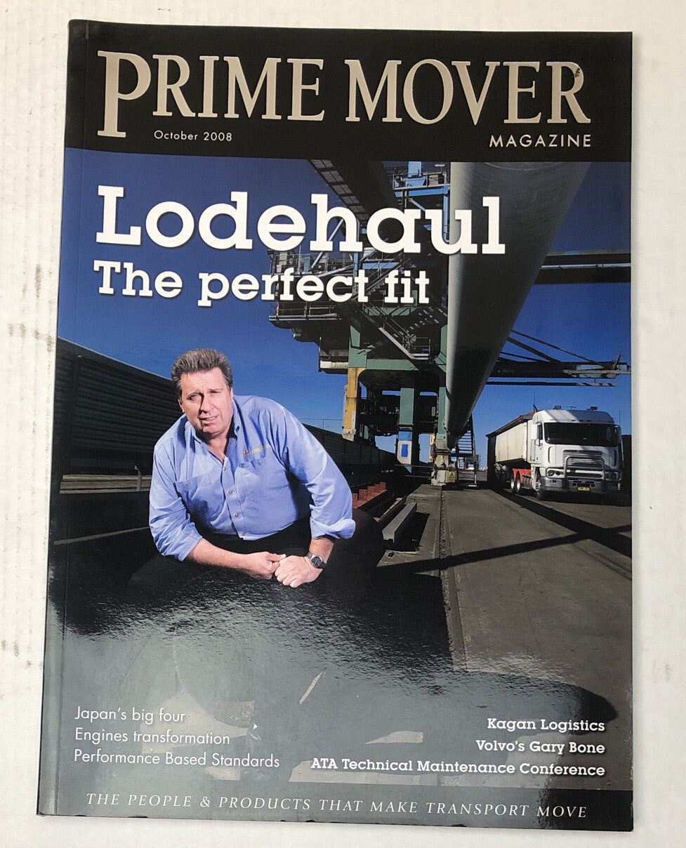 Prime Mover October 2008 Magazine Vintage Good Condition