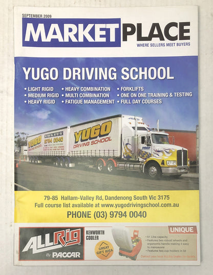 Market Place September 2009 Magazine Vintage Good Condition