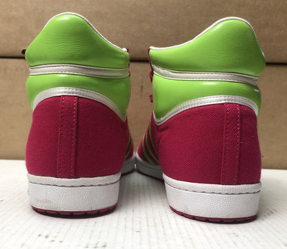 M779 Adidas Sleek Series Ladies Retro sneakers shoes Pink & Green US 9 UK 7 1/2