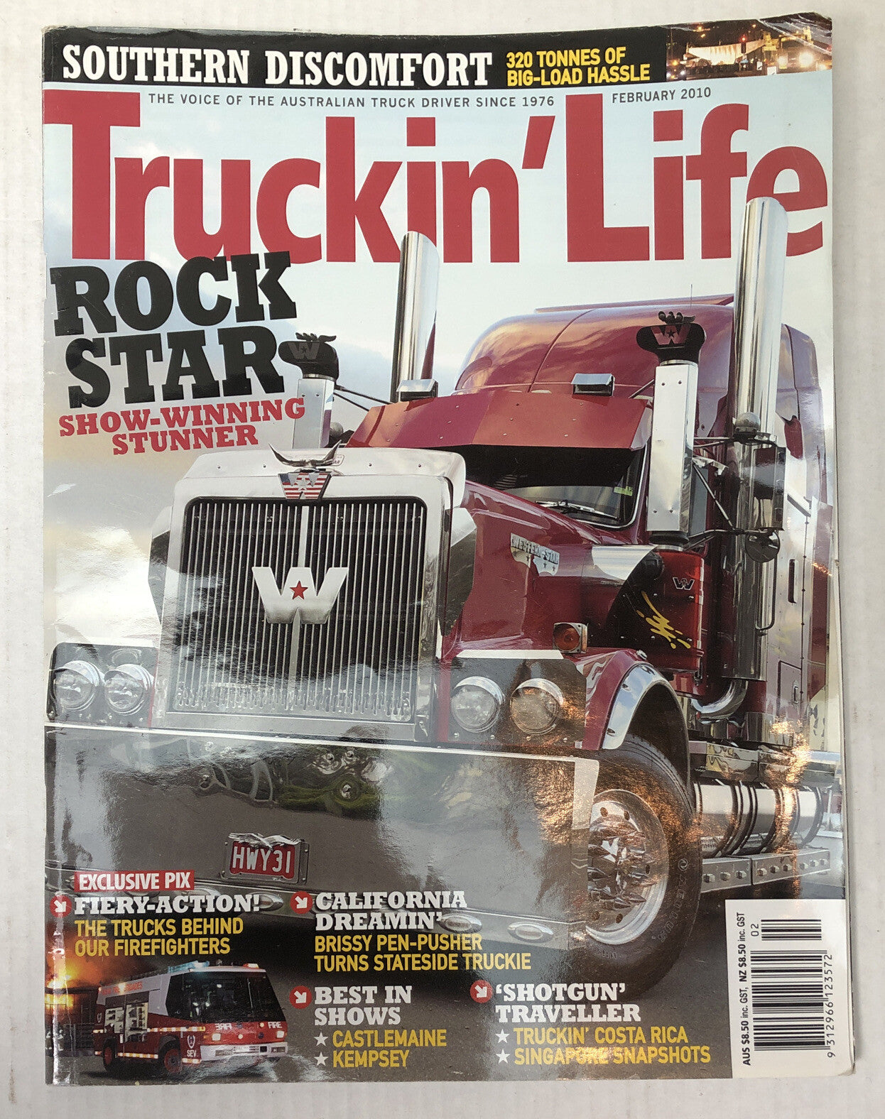 Truckin' Life February 2010 Magazine Vintage In Good Condition