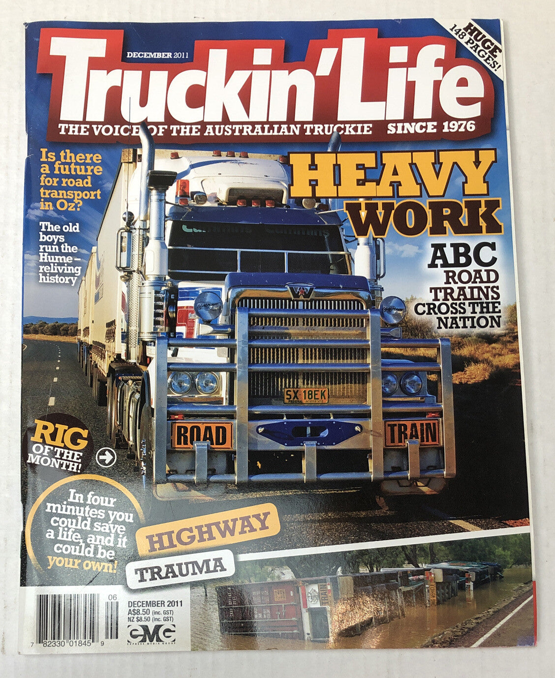 Truckin' Life December 2011 Magazine Vintage In Good Condition