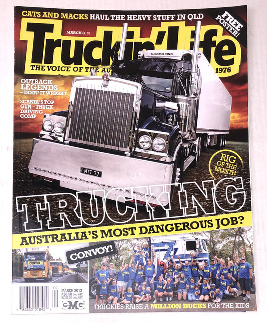 Truckin' Life March 2013 Magazine Vintage In Good Condition