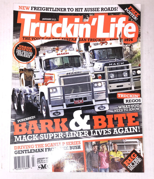 Truckin' Life January 2013 Magazine Vintage In Good Condition