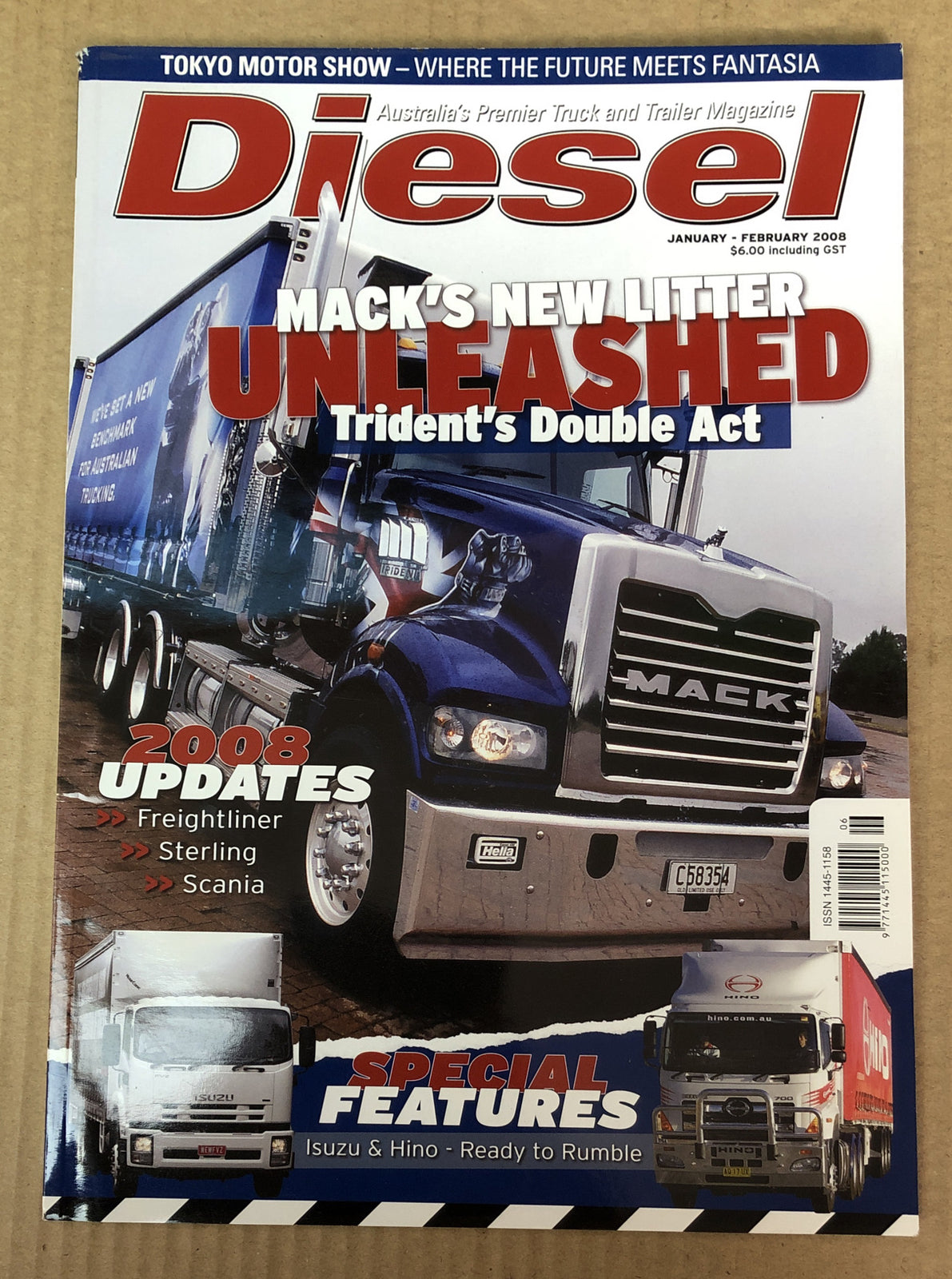 Diesel January - February 2008 Magazine Vintage In Good Condition