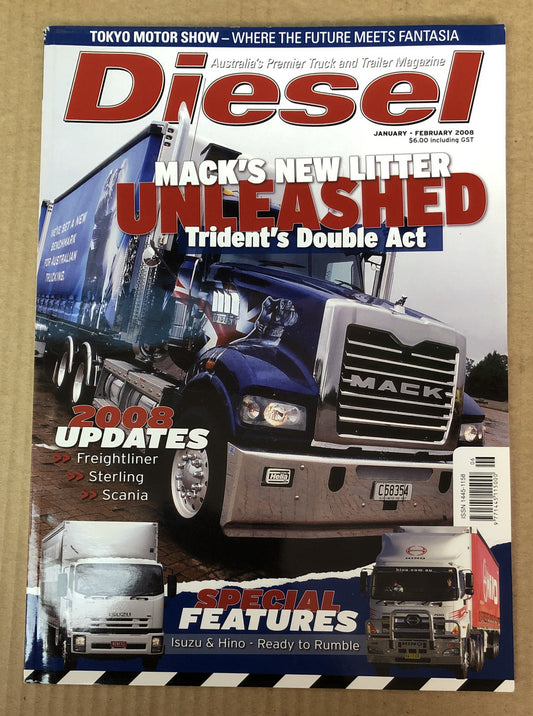 Diesel January - February 2008 Magazine Vintage In Good Condition
