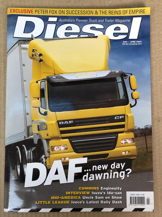 Diesel May - June 2007 Magazine Vintage In Good Condition